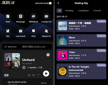 海外音乐刷单抢单源码,前端vue编译后+后端PHP
